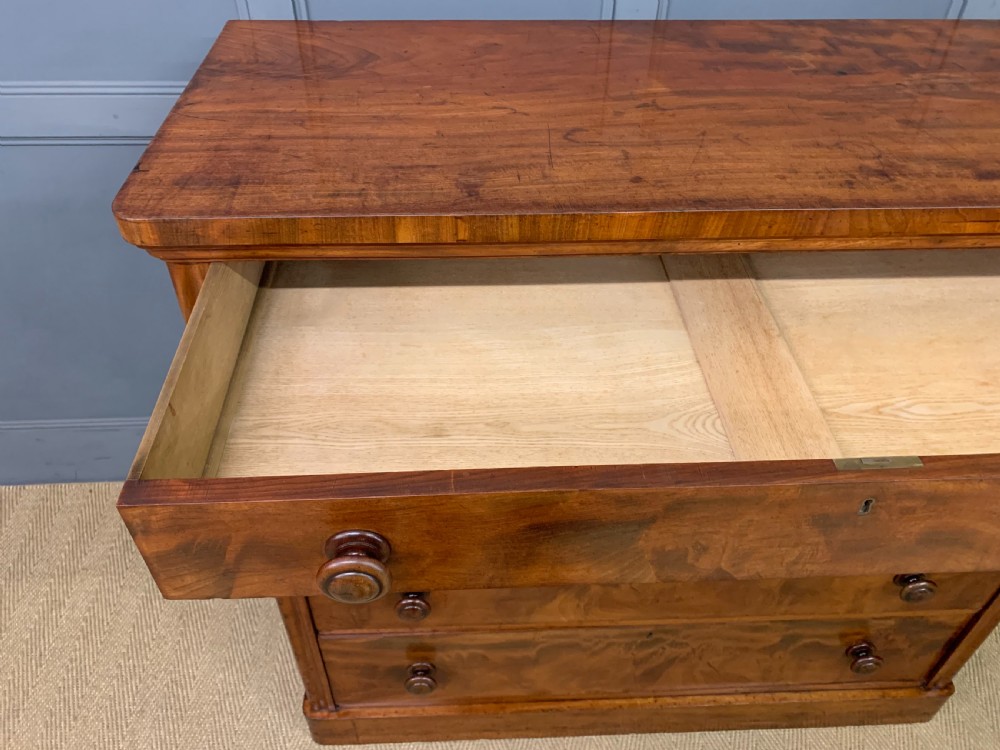 Victorian Figured Mahogany Chest of Drawers View XV