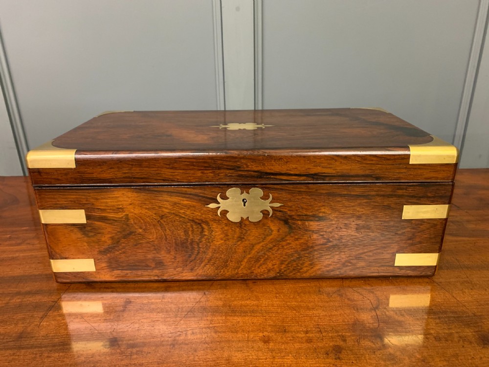 Large Regency Rosewood Military Writing Box View III