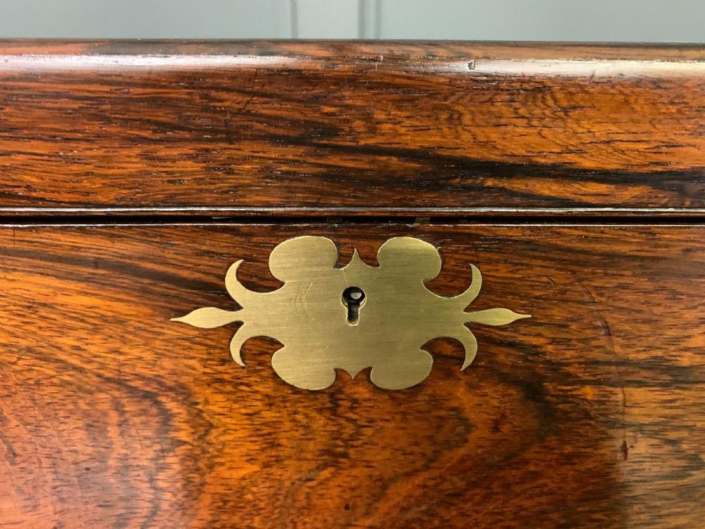Large Regency Rosewood Military Writing Box View V