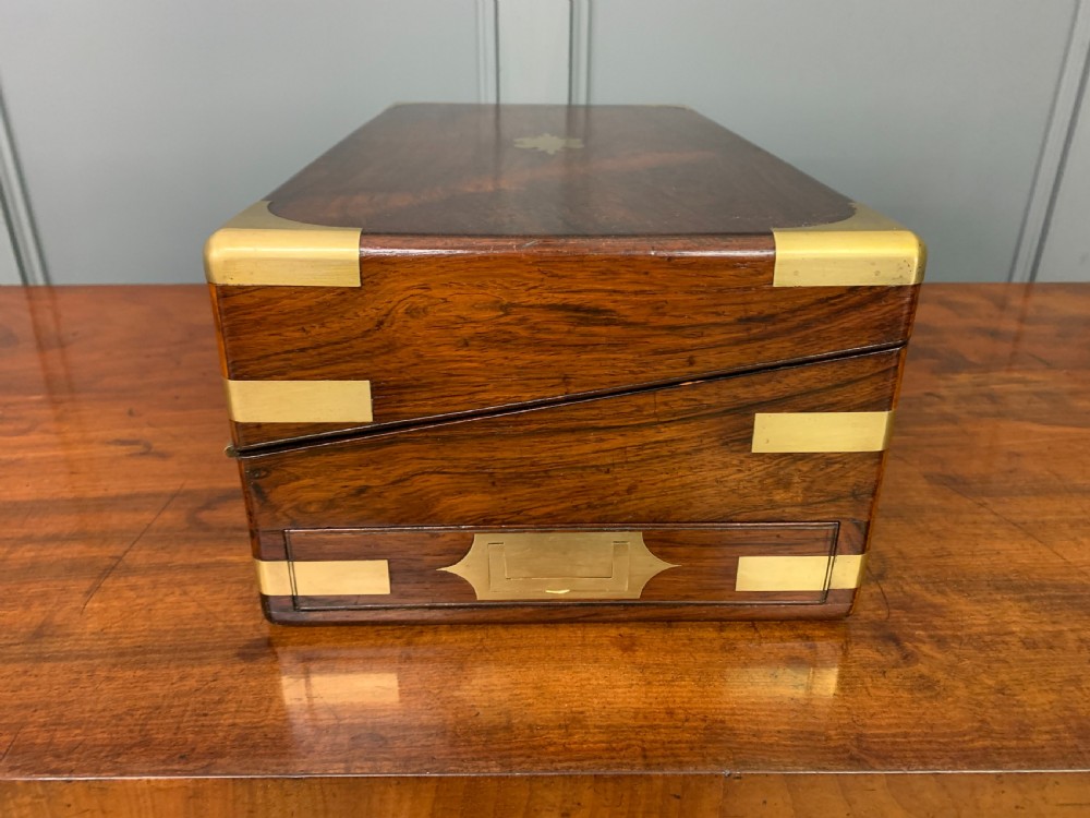 Large Regency Rosewood Military Writing Box View VI
