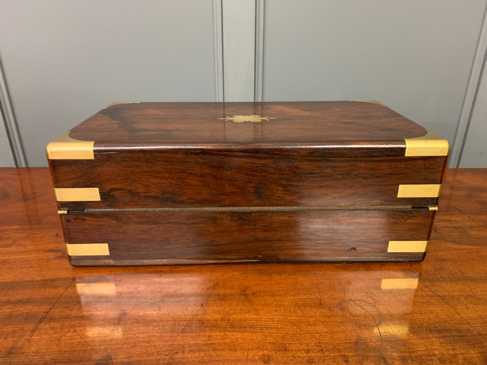 Large Regency Rosewood Military Writing Box View VII