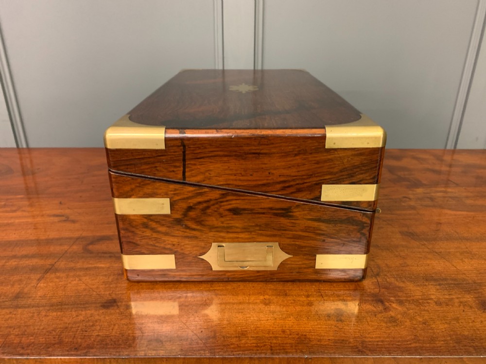 Large Regency Rosewood Military Writing Box View VIII