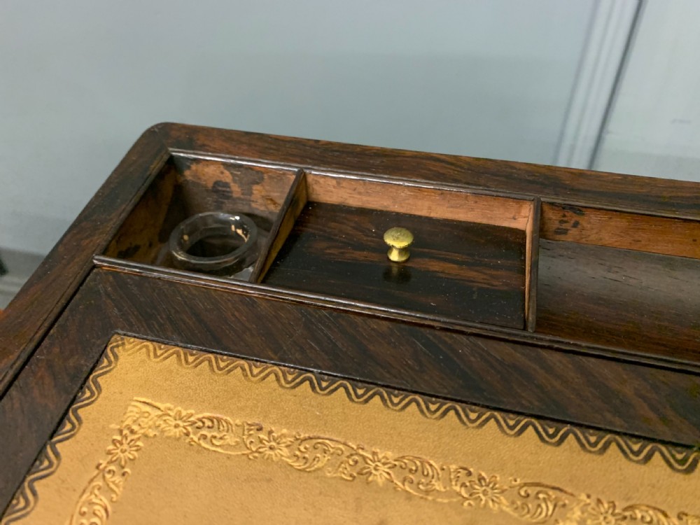 Large Regency Rosewood Military Writing Box View XII