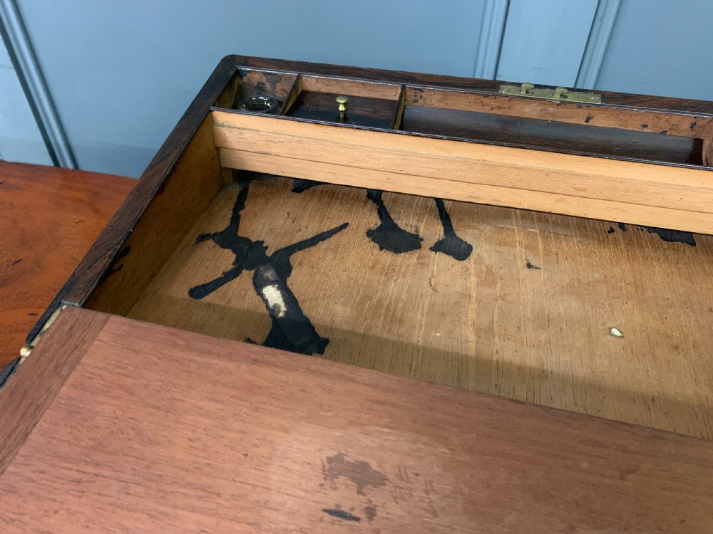 Large Regency Rosewood Military Writing Box View XXII