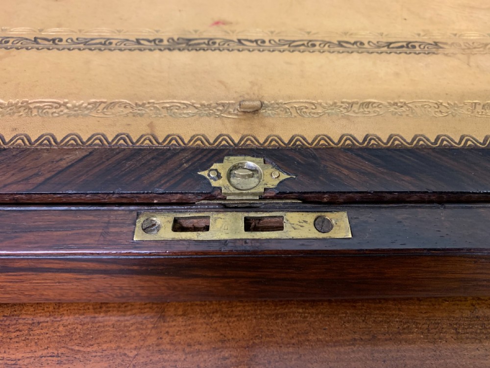 Large Regency Rosewood Military Writing Box View XXIII