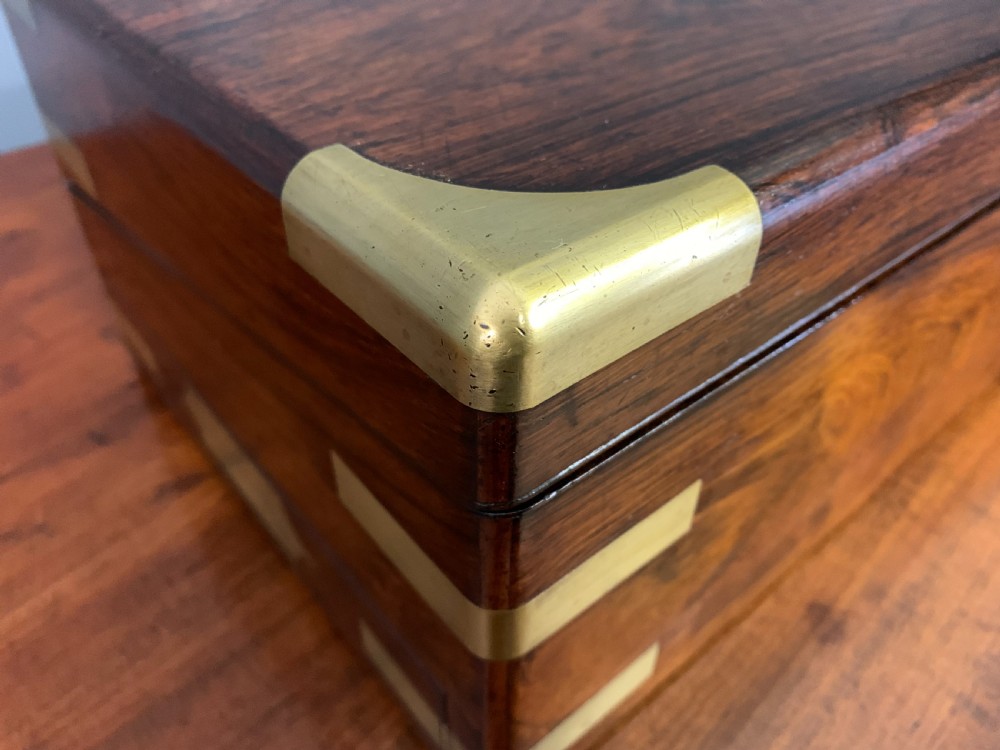 Large Regency Rosewood Military Writing Box View XXVII