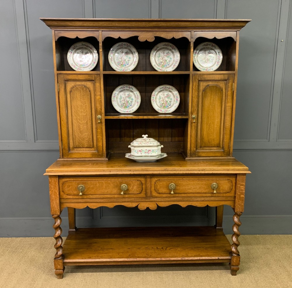 Welsh Oak Pot Board Dresser View II