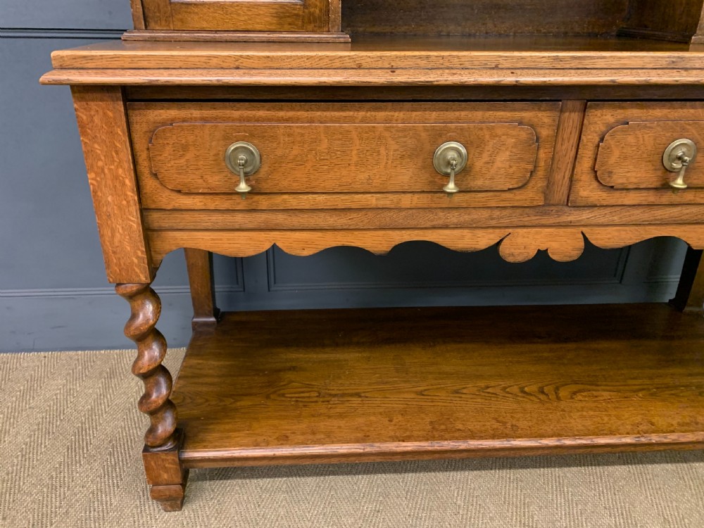 Welsh Oak Pot Board Dresser View VI