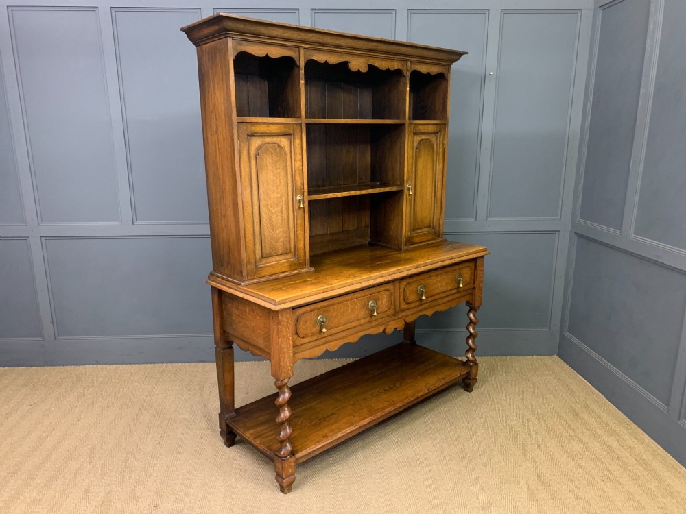 Welsh Oak Pot Board Dresser View XII