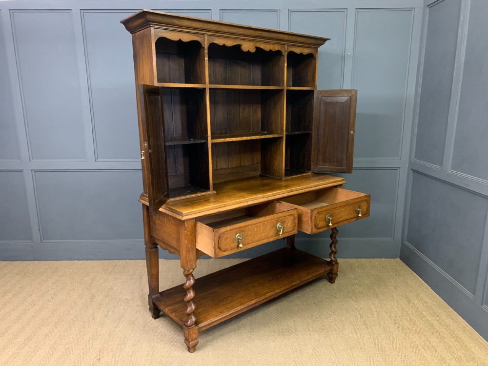 Welsh Oak Pot Board Dresser View XIII