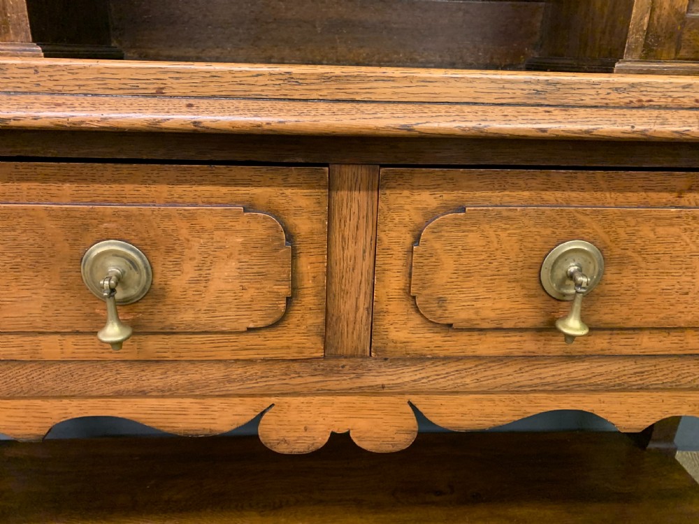 Welsh Oak Pot Board Dresser View XVII