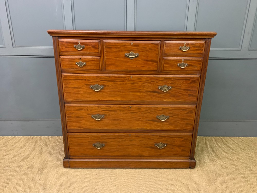 Large Edwardian Mahogany Chest by Jas Shoolbred View II