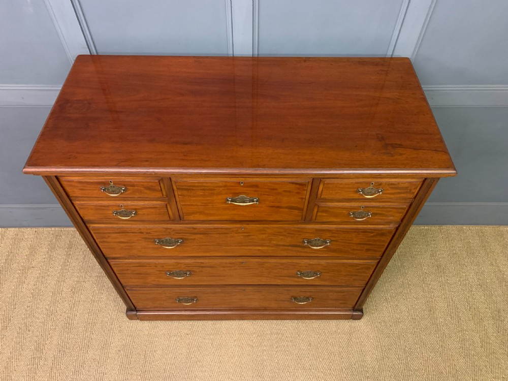 Large Edwardian Mahogany Chest by Jas Shoolbred View VII