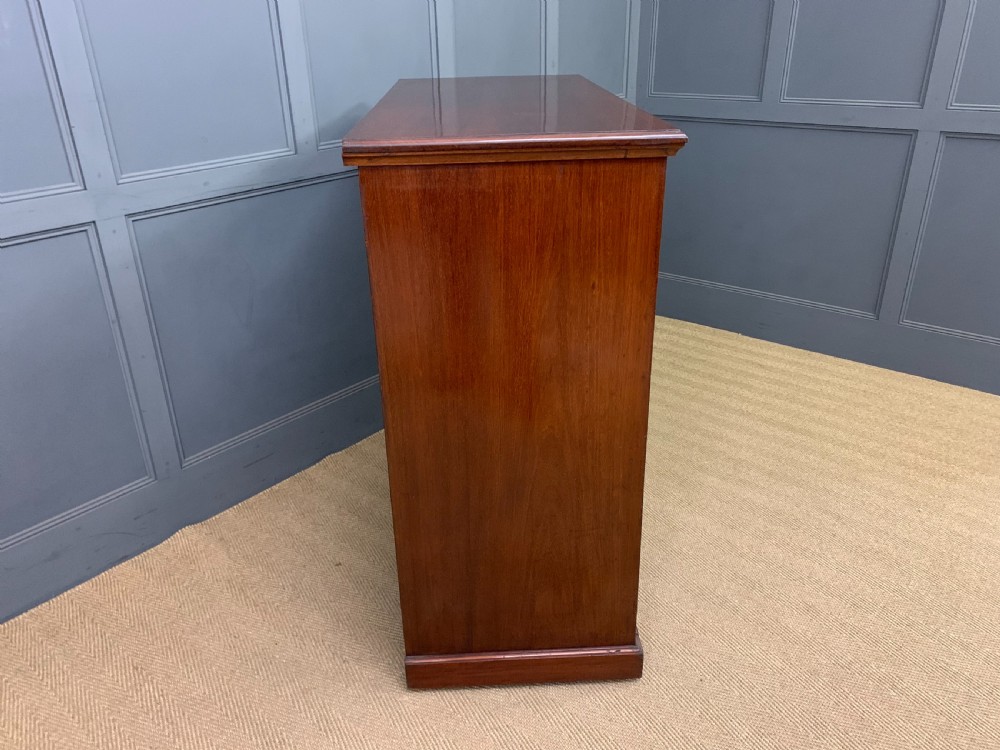 Large Edwardian Mahogany Chest by Jas Shoolbred View XI
