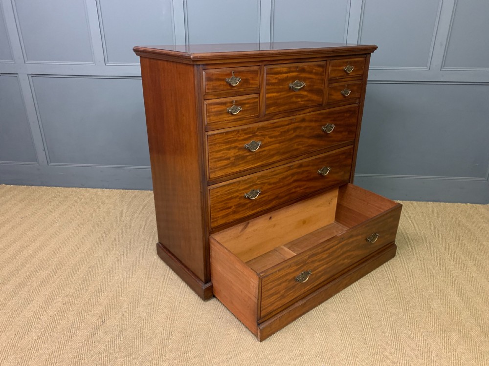 Large Edwardian Mahogany Chest by Jas Shoolbred View XV