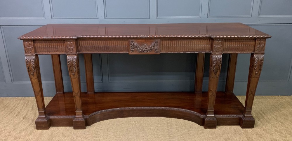Large Adams Style Mahogany Serving Table