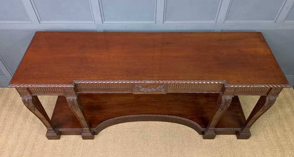 Large Adams Style Mahogany Serving Table View III