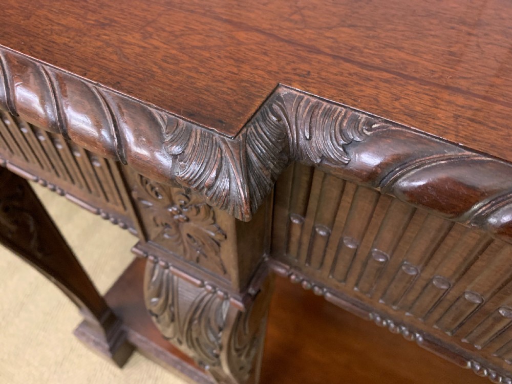 Large Adams Style Mahogany Serving Table View VIII