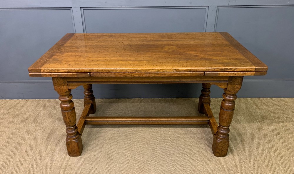 Ipswich Oak Refectory Draw Leaf Table View II