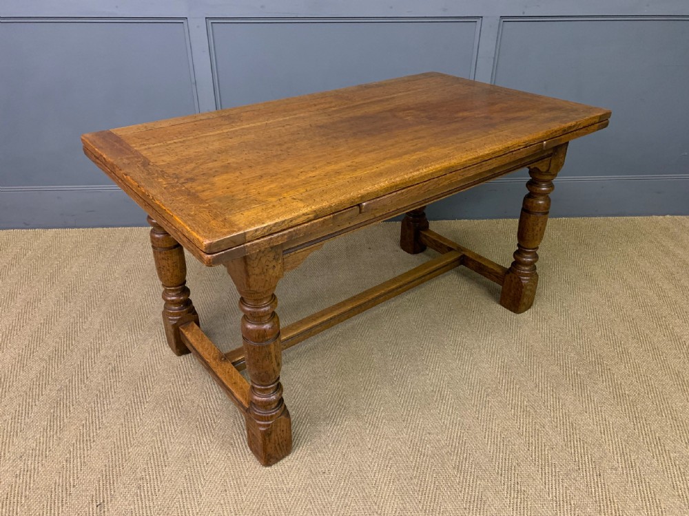 Ipswich Oak Refectory Draw Leaf Table View VI
