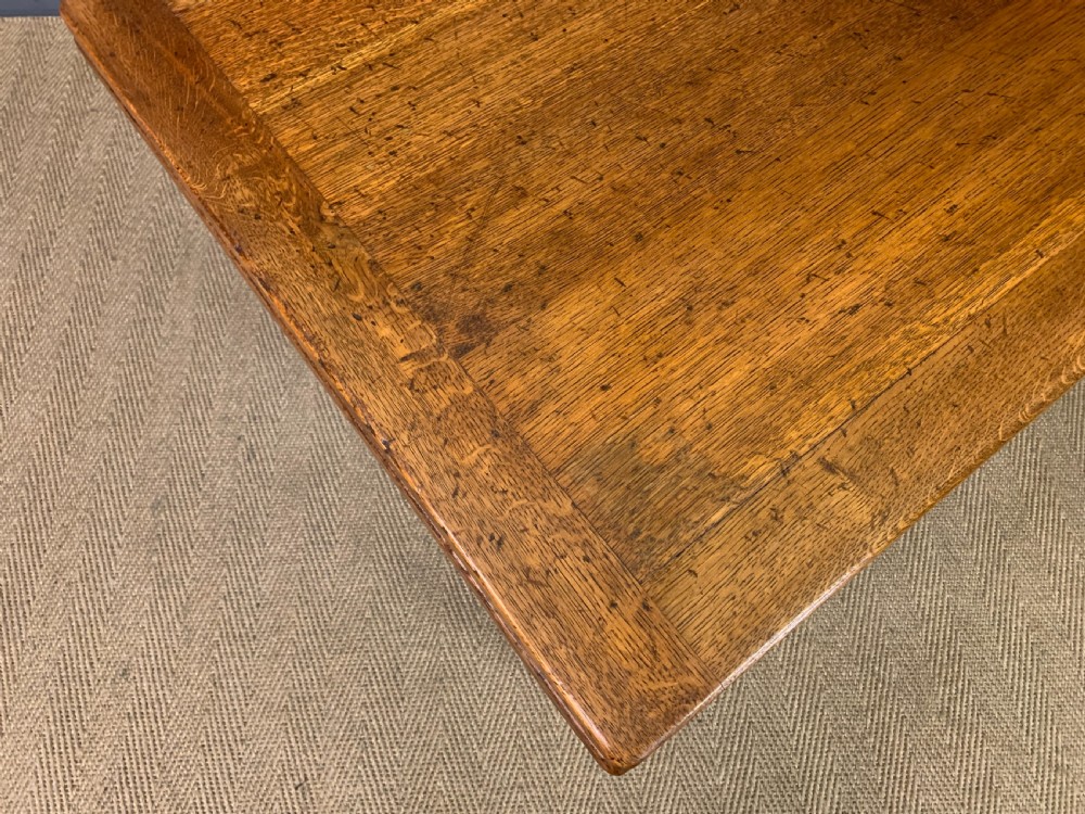 Ipswich Oak Refectory Draw Leaf Table View IX