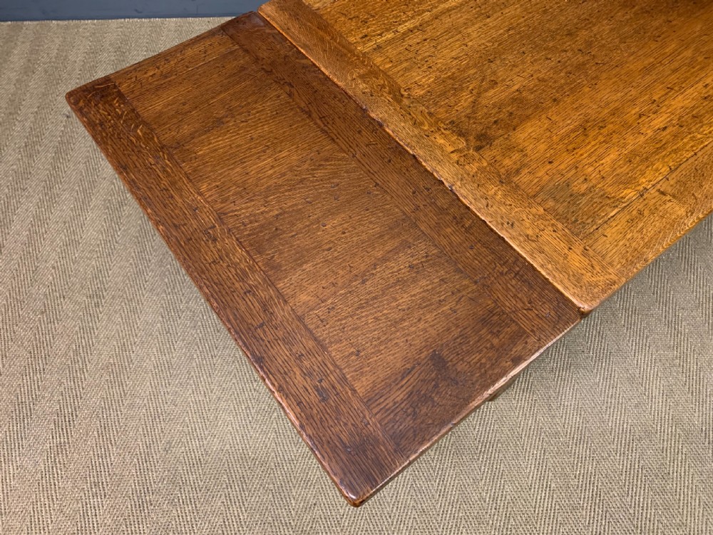 Ipswich Oak Refectory Draw Leaf Table View XI