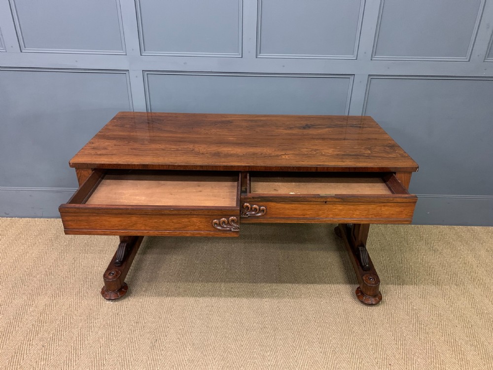 William IV Rosewood Library Table View V