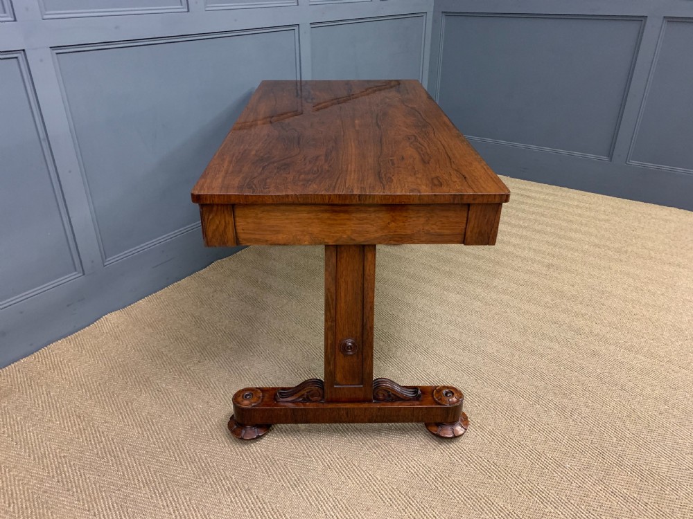 William IV Rosewood Library Table View VII