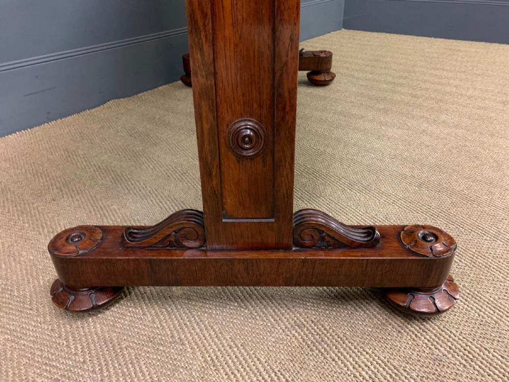 William IV Rosewood Library Table View VIII