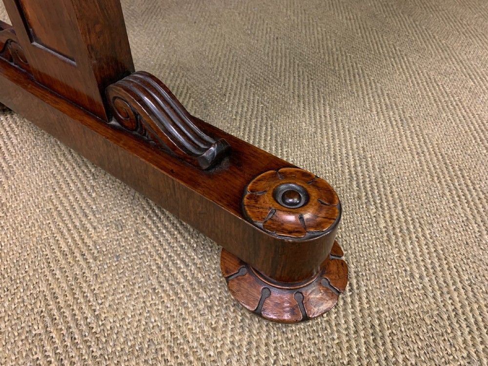 William IV Rosewood Library Table View IX