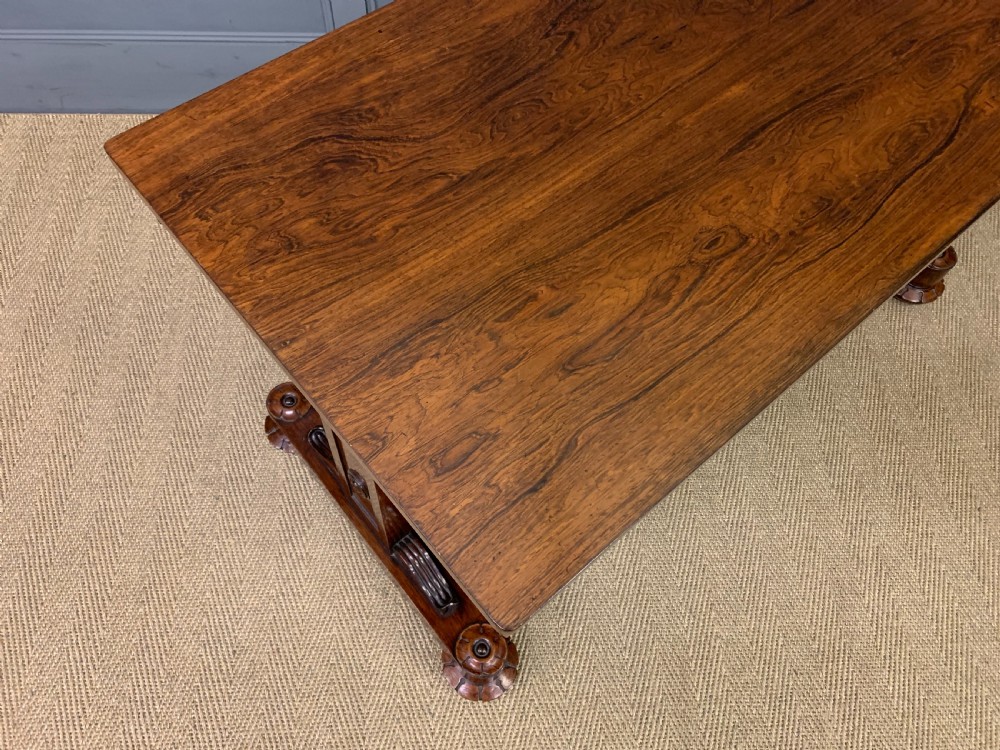 William IV Rosewood Library Table View XI