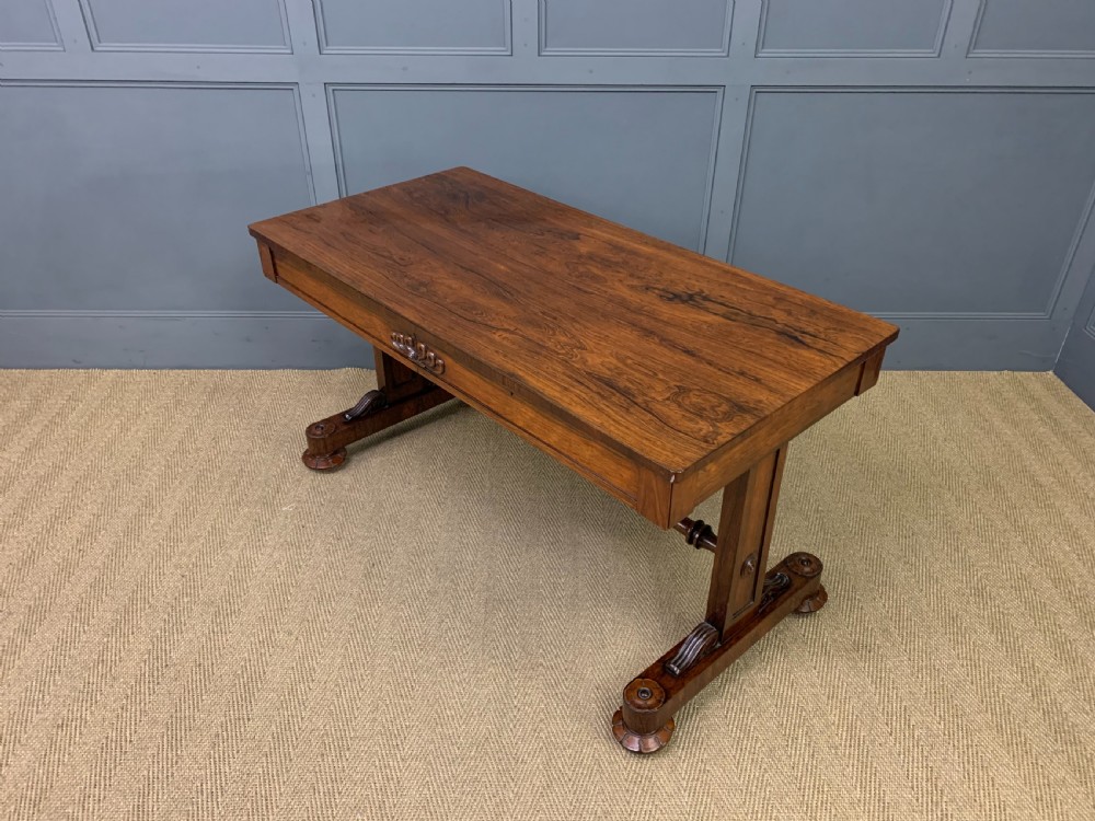 William IV Rosewood Library Table View XIII