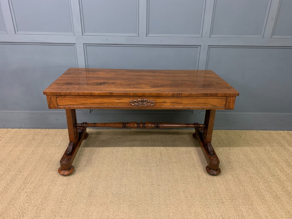 William IV Rosewood Library Table View XV