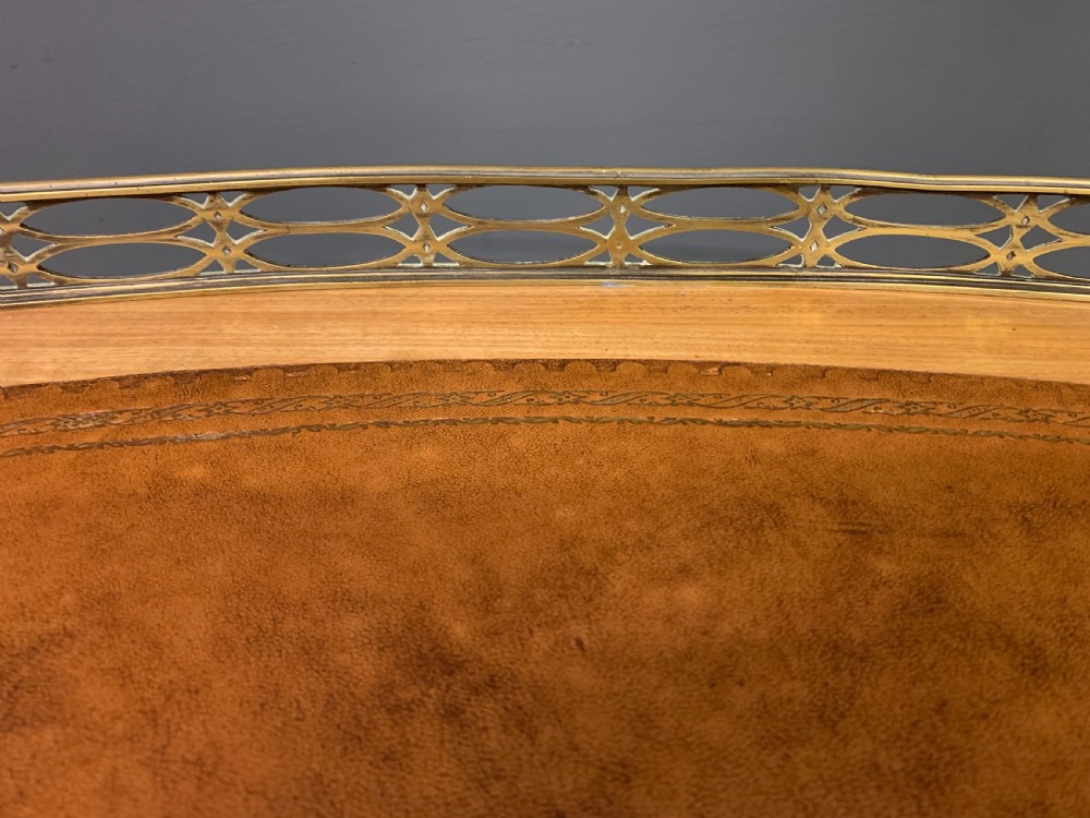 Edwardian Inlaid Mahogany Kidney Desk View XIV