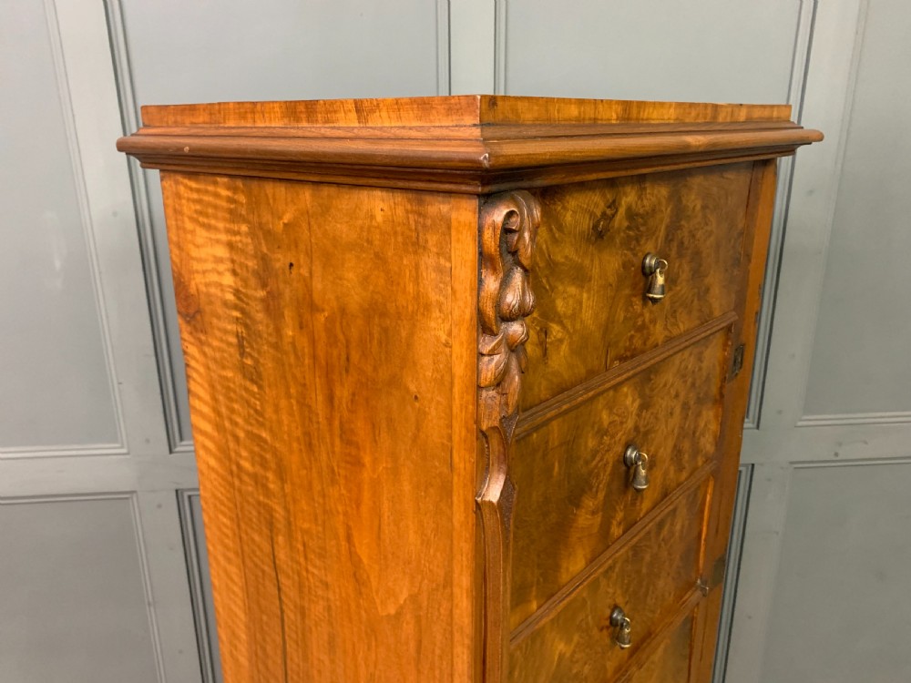 Victorian Burr Walnut Wellington Chest View XVII