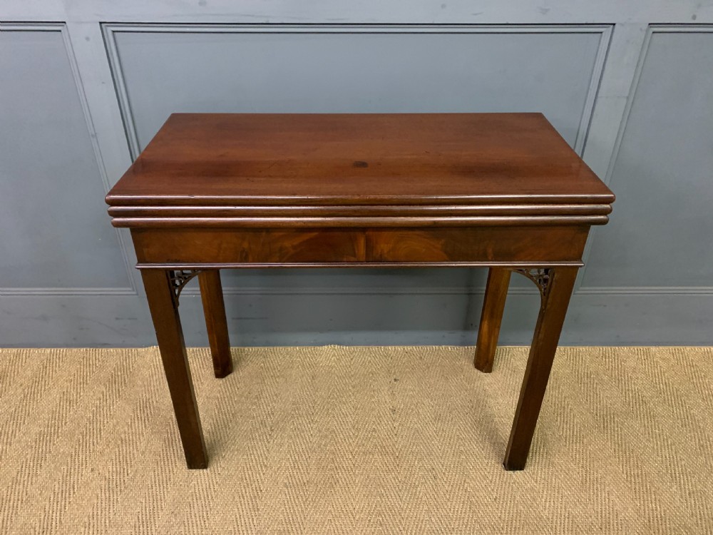 Georgian Mahogany Double Action Fold Over Games Table