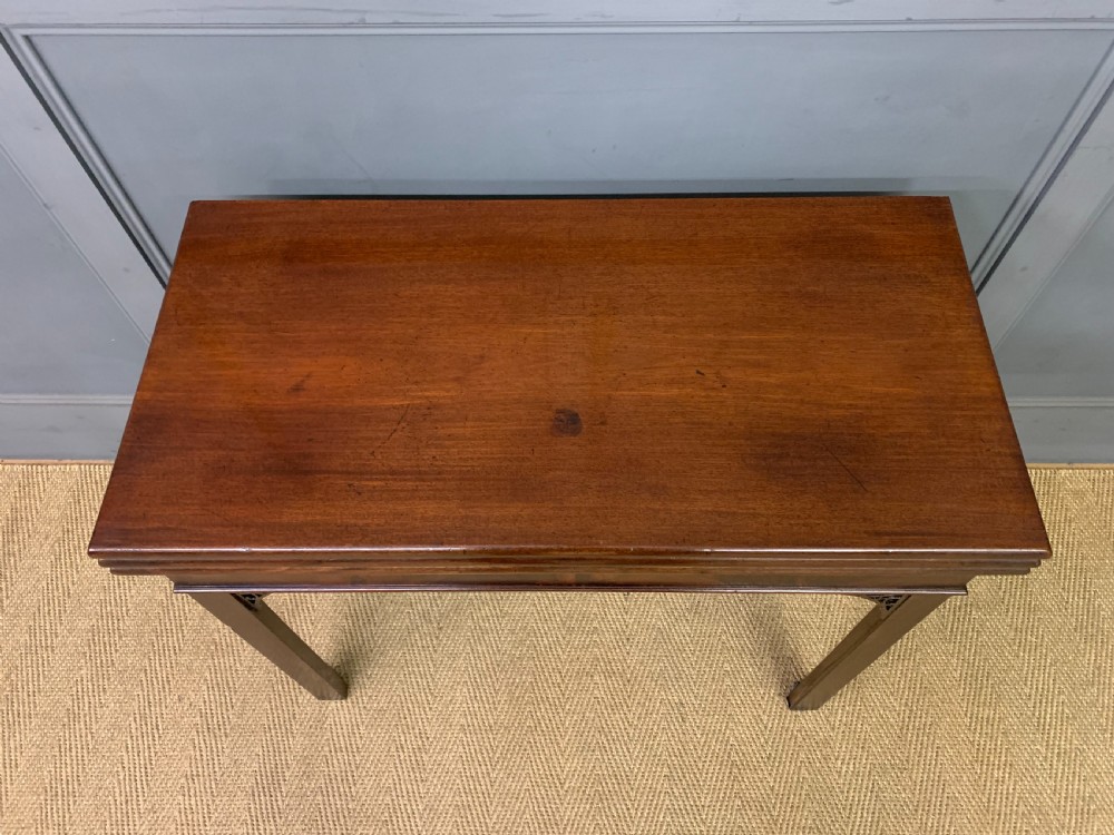 Georgian Mahogany Double Action Fold Over Games Table View V