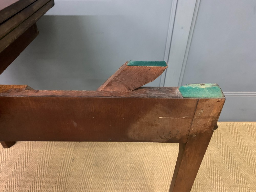 Georgian Mahogany Double Action Fold Over Games Table View XV