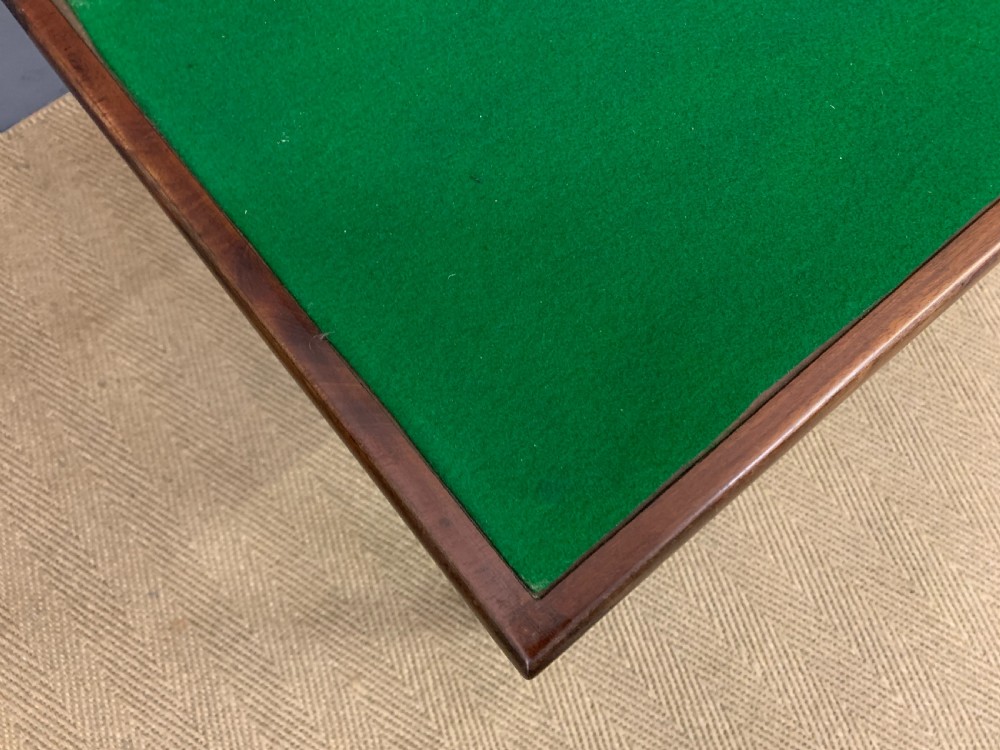 Georgian Mahogany Double Action Fold Over Games Table View XX