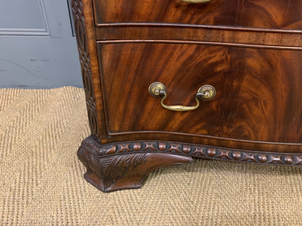 Chippendale Style Edwardian Mahogany Bookcase View XI