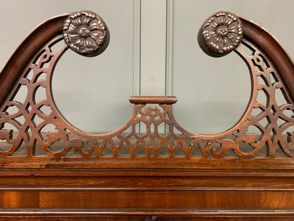 Chippendale Style Edwardian Mahogany Bookcase View XIII