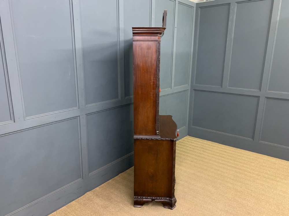 Chippendale Style Edwardian Mahogany Bookcase View XV