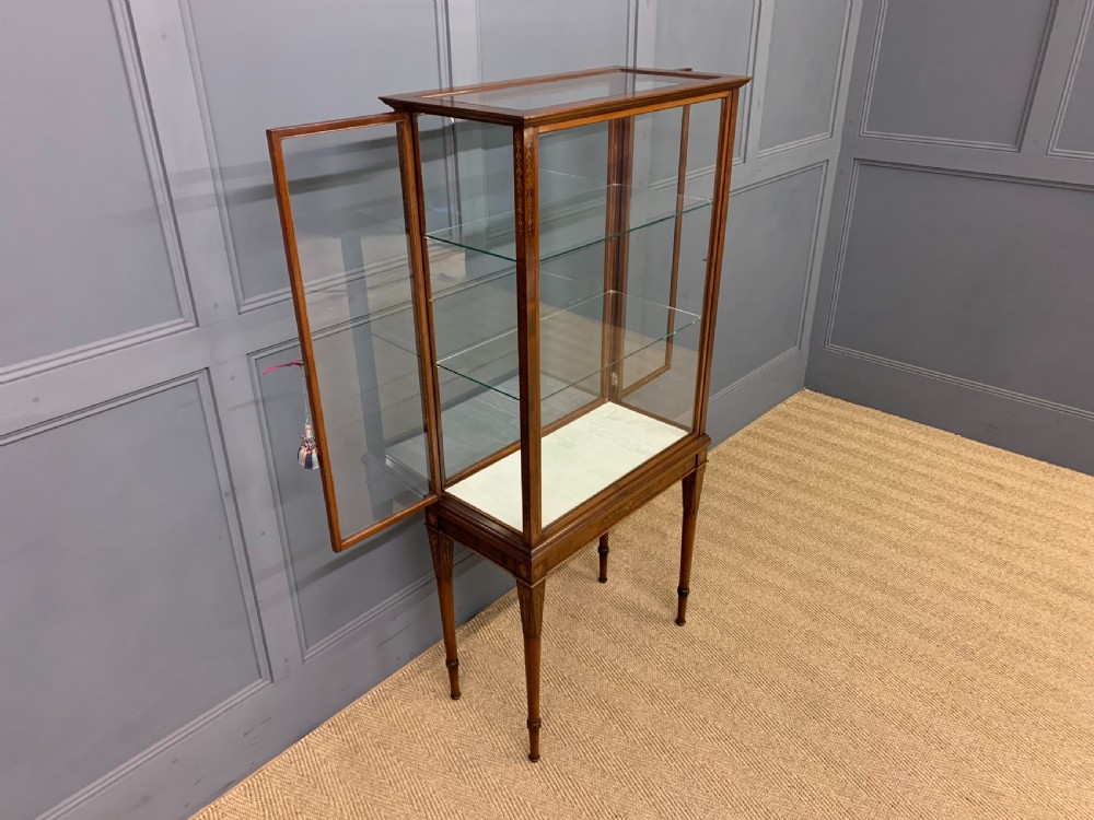 Inlaid Mahogany Display Cabinet View XIV
