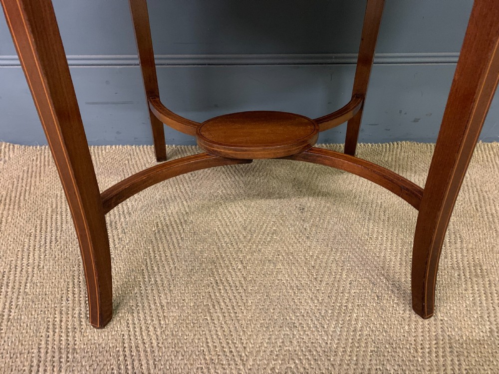Edwardian Inlaid Mahogany Tray Top Table View V