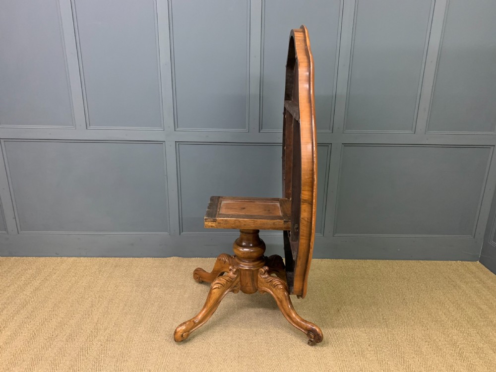 Victorian Marquetry Inlaid Burr Walnut Loo Table View XIV