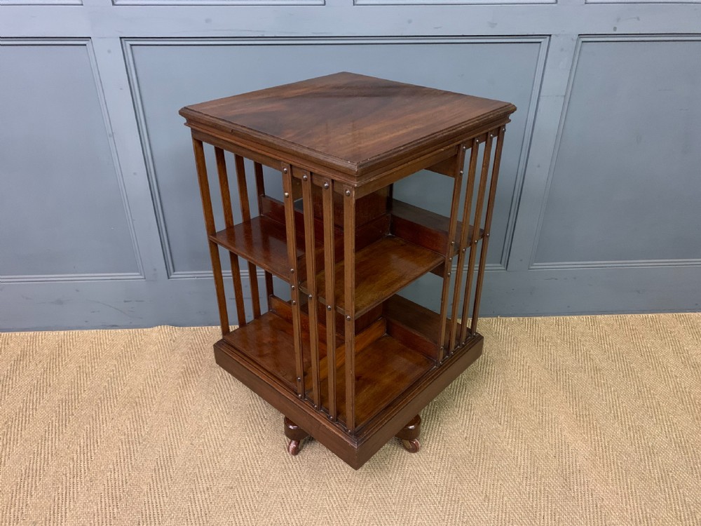 Mahogany Revolving Bookcase by Maple & Co. View V