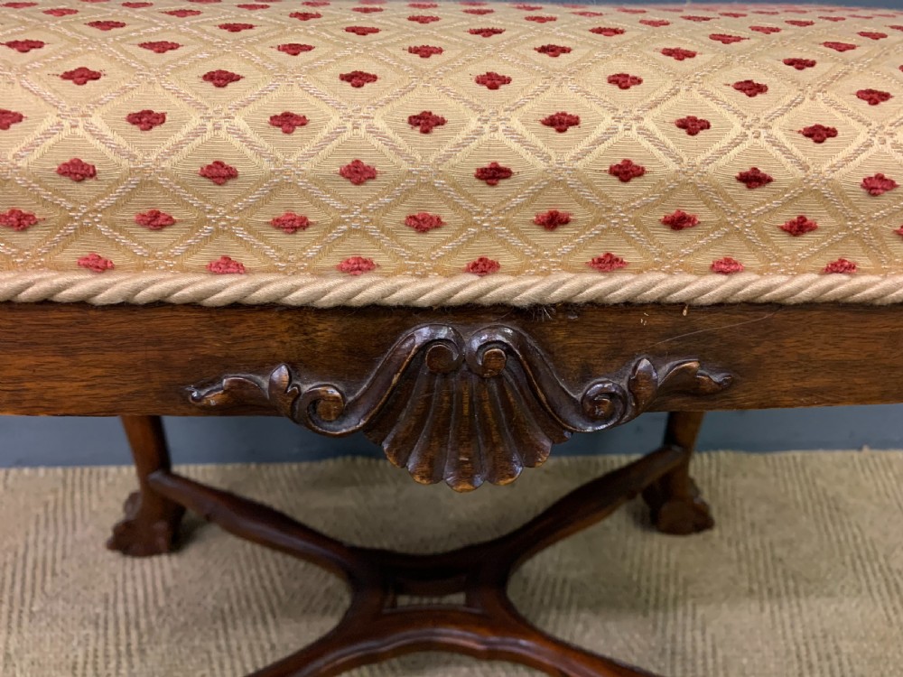 Queen Anne Style Walnut Stool View IV