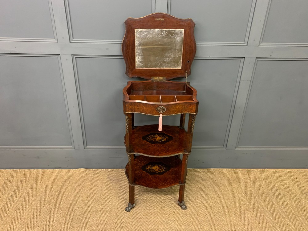 Floral Marquetry Etagere / Work Table View II