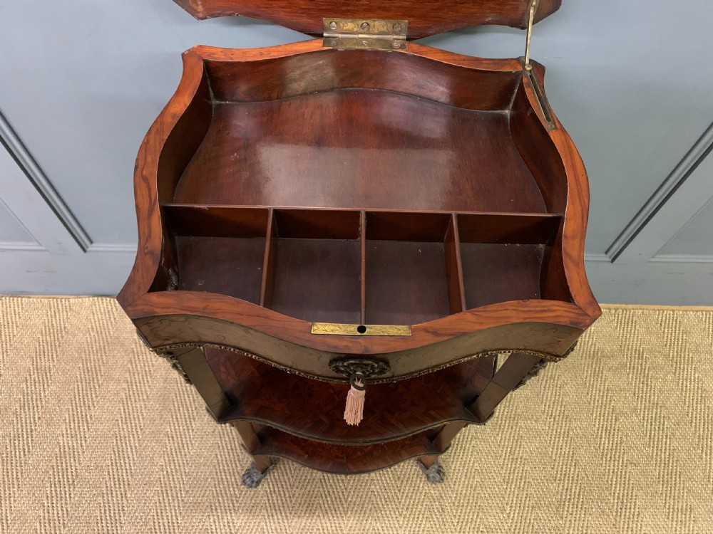 Floral Marquetry Etagere / Work Table View IV