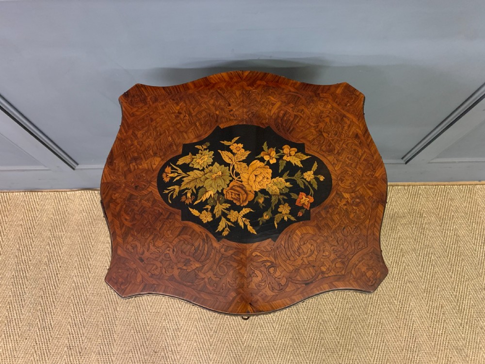 Floral Marquetry Etagere / Work Table View VII